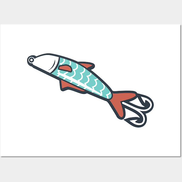 Fishing bait Wall Art by ShirtyLife